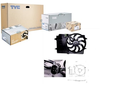 Tyc вентилятор радіатора mini mini one r50. r53 фото №1