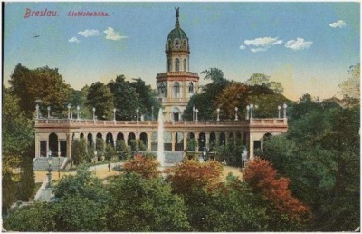 Breslau Liebichshohe Restaurant Inh Hermann Mergner ca 1910