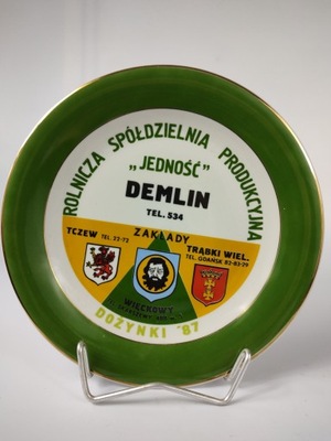 Pamiątkowa patera Jedność DEMLIN 87