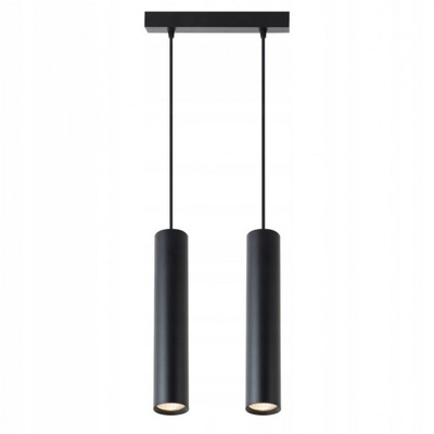 LAMPA WISZĄCA GU10 LED CZARNA DO KUCHNI LOFTOWA