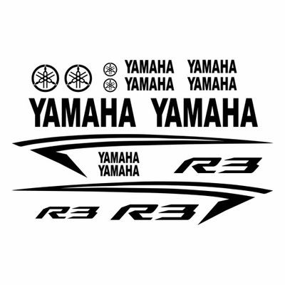 ODBLASKOWY МОТОЦИКЛА YAMAHA YZF НАКЛЕЙКА R1 R3 R6 ЛОГОТИП НАКЛЕЙКИ ZBIOR~26409