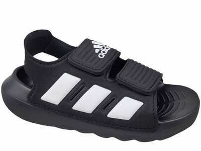 ADIDAS ALTASWIM 2.0 I ID0306 SANDAŁY SANDAŁKI DZIĘCIĘCE CZARNE NA RZEPY