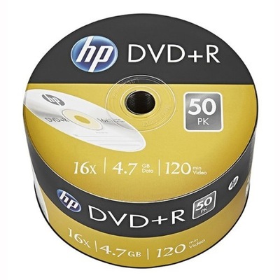 HP DVD+R, DRE00070-3, 69305, 4.7GB, 16x, bulk, 50-pack, bez możliwości nadr