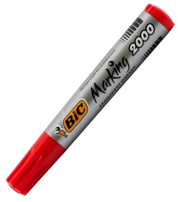 MARKER PERMANENTNY BIC 2000 CZERWONY