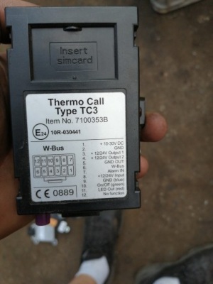 Блок керування webasto thermo call type tc3 7100353b фото №1
