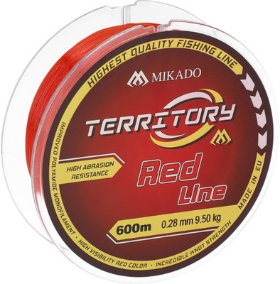 żyłka MIKADO Territory Red - 0.30mm/10.90kg/600m