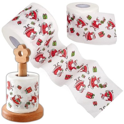 PAPIER TOALETOWY ŚWIĄTECZNY WC ŚWIĘTA MIKOŁAJE DEKORACJA NA ŚWIĘTA 1 ROLKA