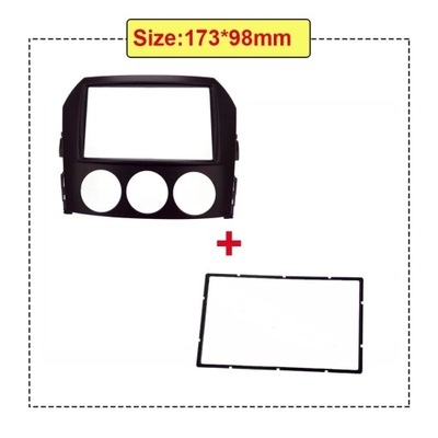 2 DIN AUTOMOBILINIS SPRZET AUDIO RĖMAS DLA MAZDA MX-5 MX5 MIATA 2005 + ~10695 