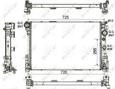 РАДИАТОР ВОДЫ NRF 53140