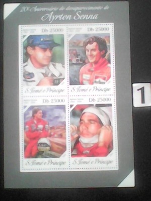 Ayrton Senna , Wyspy Św.Tomasza i Książęca MNH