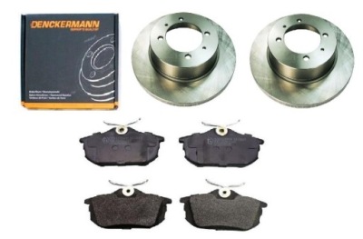 Гальмівні диски ham. гальмівні колодки volvo s40 i v40 i carisma ii space star задня 260m kpl фото №1