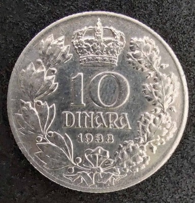 0962 - Jugosławia 10 dinarów, 1938