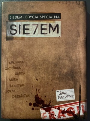 Film Siedem płyta DVD edycja specjalna