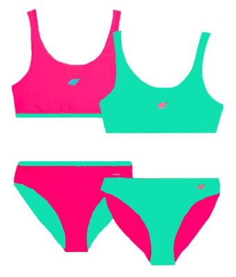 Strój kąpielowy 4F F009 dwustronne bikini 146-152