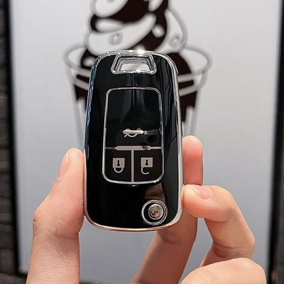 BLACKNEW TPU CAR KEY CASE COVER SHELL FOR BUICK FOR CHEVROLET CRUZE AVEO TR  