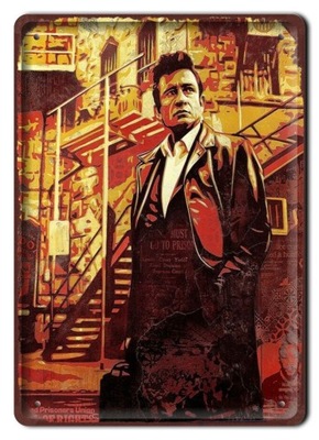 JOHNNY CASH PLAKAT METALOWY SZYLD OBRAZEK #20826