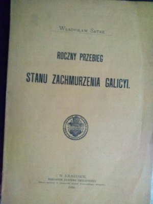 Roczny przebieg stanu zachmurzenia Galicyi 1898