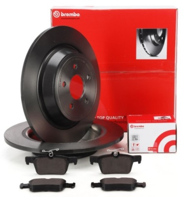 Гальмівні диски гальмівні колодки задня seat leon vw golf 7 touran t-rock brembo 272mm фото №1