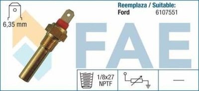 JUTIKLIS TEMPERATŪROS VANDENS FORD 