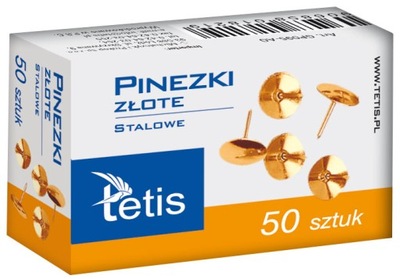 PINEZKI ZŁOTE 50 SZT TETIS