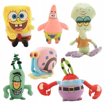 SPONGEBOB MASCOTS PATRYK PLANKTON SALMAR 6 PCS