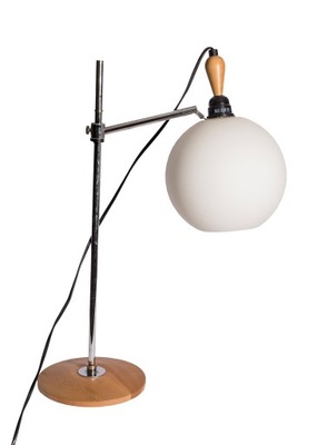Stara regulowana lampa art deco klosz kula