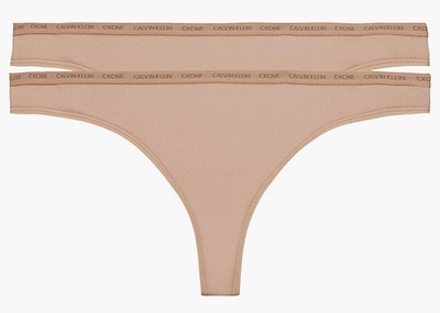 Calvin Klein Stringi 000QD3788E XS Thong 2PK