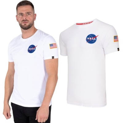 Koszulka Alpha Industries Space Shuttle T 176507 09 Biała XL