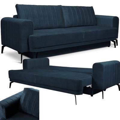 Kanapa rozkładana do spania sofa wersalka 250 cm sofa z funkcją spania