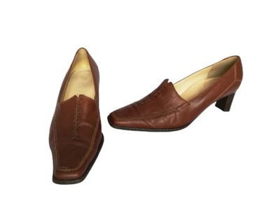 Buty czółenka skórzane Hogl UK 6 r. 39 ,wkł 26 cm