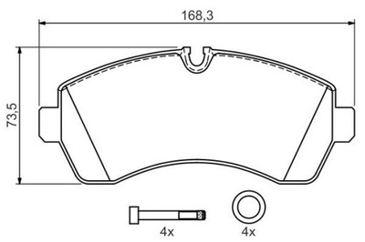 BOSCH 0 986 494 194 TRINKELĖS STABDŽIŲ 