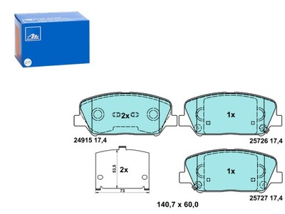 Тормозные колодки тормозные керамические перед hyundai genesis i30 kia ceed pro фото №1