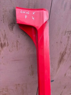 Honda civic x хэтчбек 17-21r молдинг порог правая порог sport фото №1