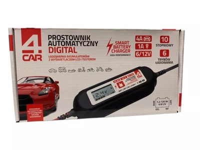 PROSTOWNIK AUTOMATYCZNY DIGITAL 4 CAR 6V/12 / PUDEŁKO