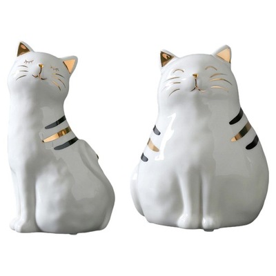 2 . Figurka kota ceramiczna
