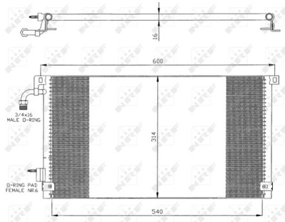 NRF 35328 КОНДЕНСАТОР, КОНДИЦИОНЕР