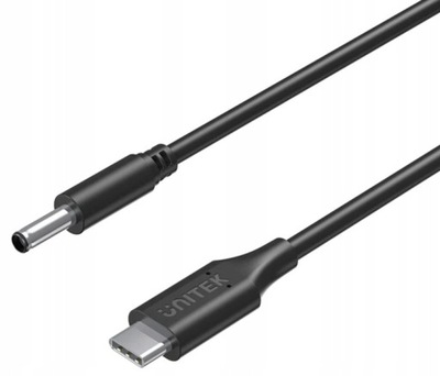 Kabel zasilający do laptopów Dell Unitek, 65W USB-C - DC 4,5 x 3,0 mm