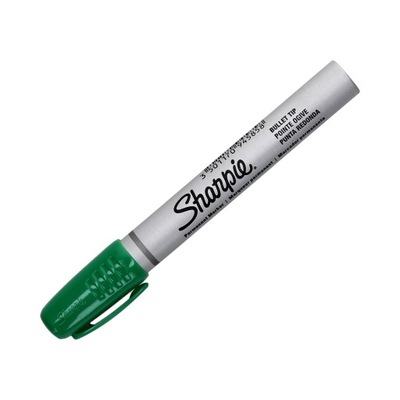 Marker permanentny 1.00mm zielony okrągły Sharpie