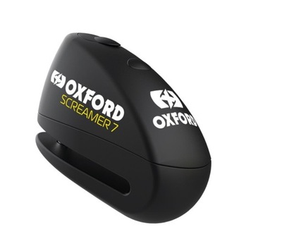 OXFORD BLOKADA TARCZY HAMULCOWEJ Z ALARMEM MODEL SCREAMER XA7, TRZPIEŃ 7MM,