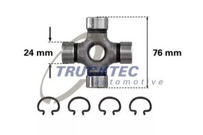 КРЕСТОВИНА ВАЛА ПРИВОДНОГО DB W123/207-310 TRUCKTEC AUTOMOTIVE