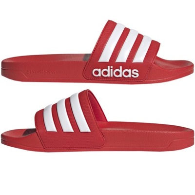 ADIDAS KLAPKI MĘSKIE BASENOWE CZERWONE GZ5923 R. 43