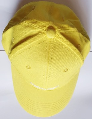 Calvin Klein nowa żółta czapka z daszkiem