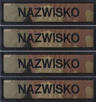 Name Patch Nazwisko WZ93 Naszywka x 4szt.