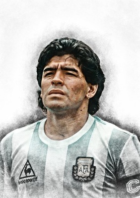 Grafiki Kolekcja Maradona Messi Ronaldo Salah A3