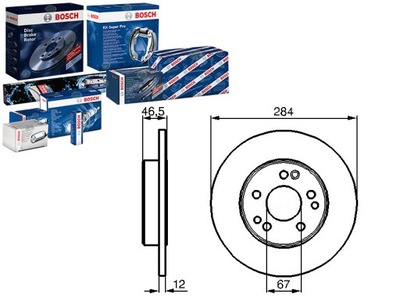 JUEGO DISCO DE FRENADO BOSCH 24011201171 561332  