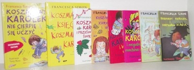 FRANCESCA SIMON zestaw 8 książek KOSZMARNY KAROLEK