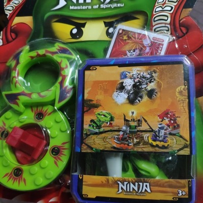 NinjaGo Spinner Zestaw Gra Spiner + karty NINJA Hq