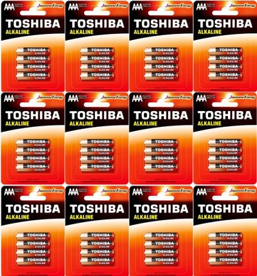 48x BATERIA ALKALICZNA TOSHIBA LR03 AAA R03 R3