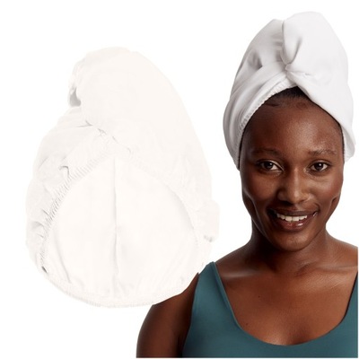 TURBAN DO WŁOSÓW Z GUMKĄ GLOV SPORT HAIR WRAP WHITE