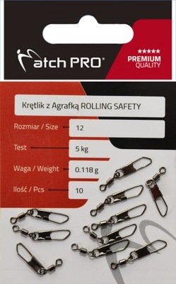 Krętliki z Agrafką MatchPro Nr 14 Rolling 4 kg